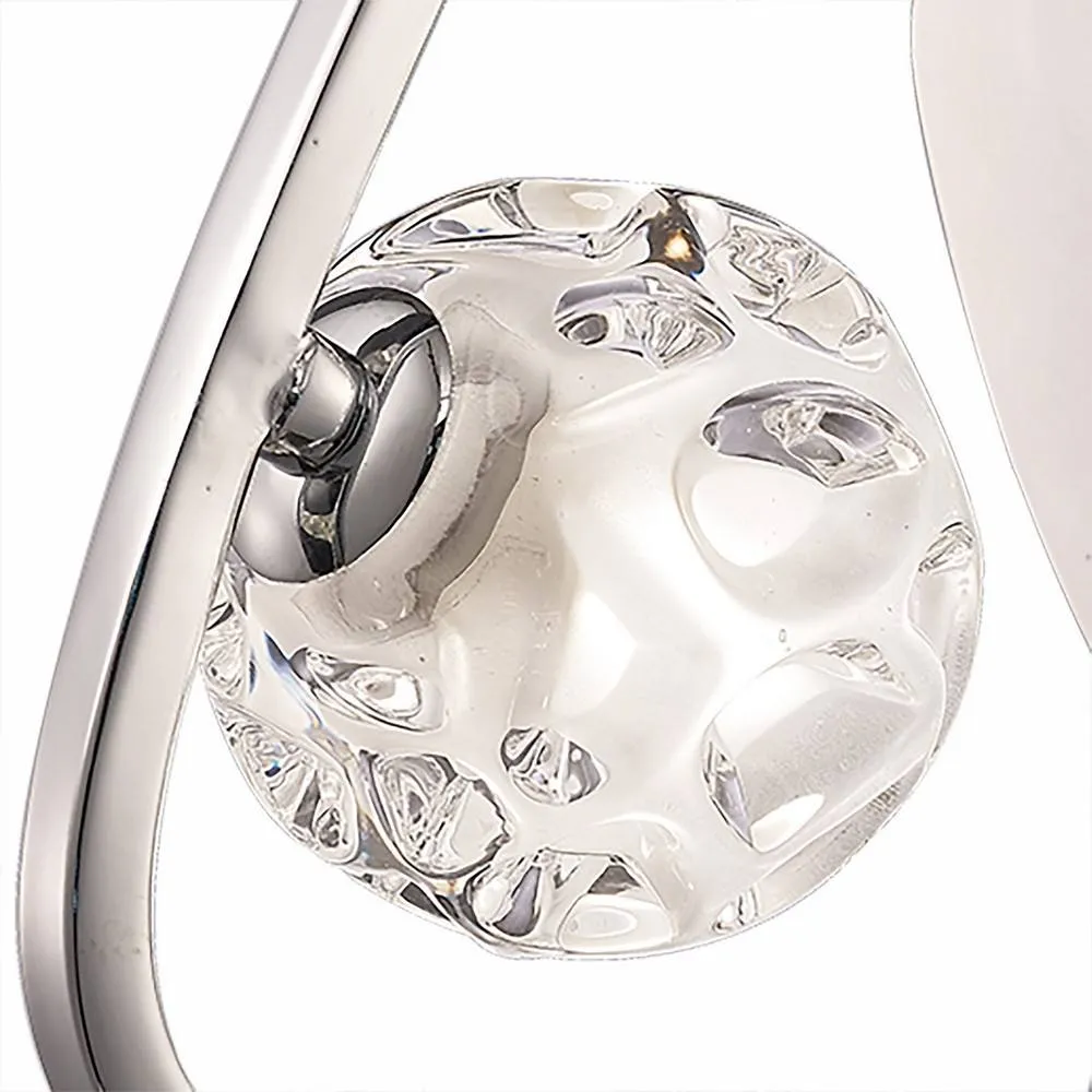 Netlighting Lux Switched Wall Lamp 1 Light G9 Polished Chrome in Grey 5