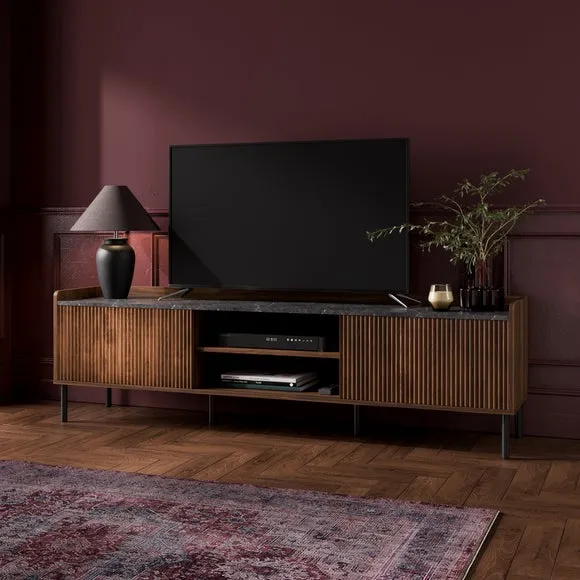 Georgi Marble Effect Extra Wide TV Unit 2