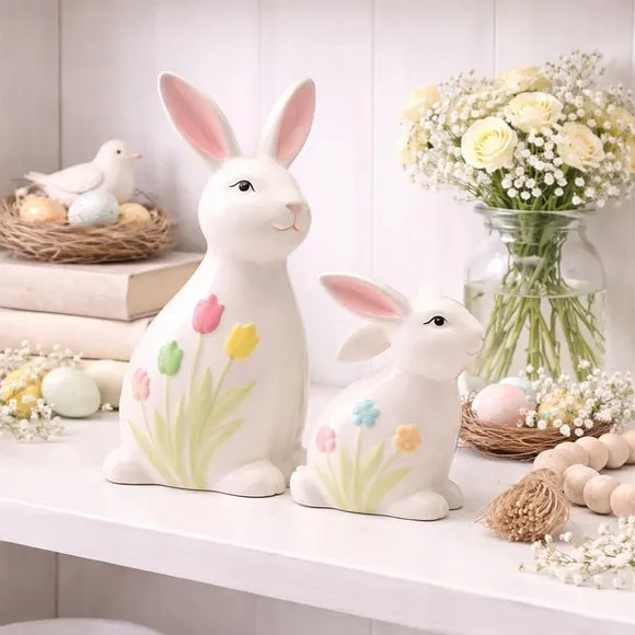 Eggstraordinary Gift Co. Bunny Floral Ornament 6