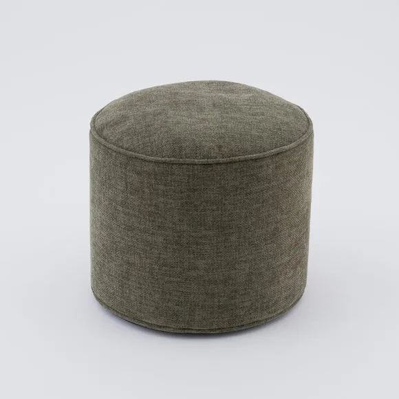 Chenille Round Pouffe 3