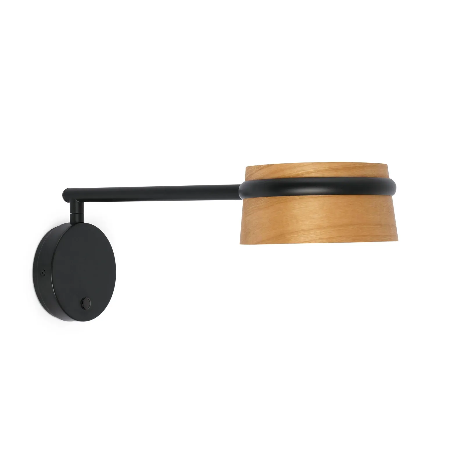 Netlighting Loop LED Indoor Wall Lamp Black Wood 2