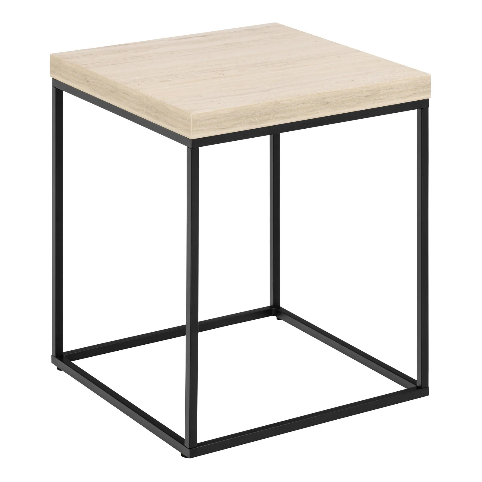 Furniture To Go Barossa Coffee Table in Black & Light Oak 40cm