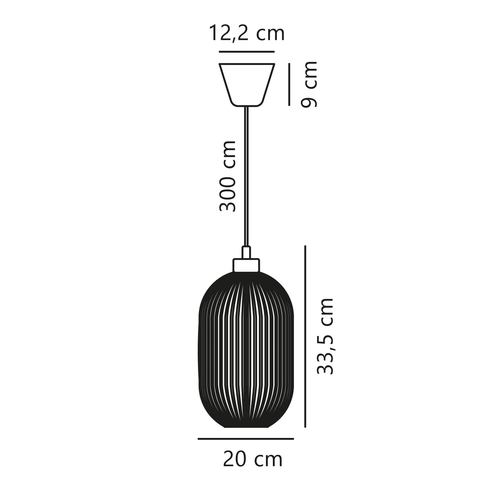 Nordlux Milford Pendant Light Opal White Glass Dining Room E27 Mains 20cm 6
