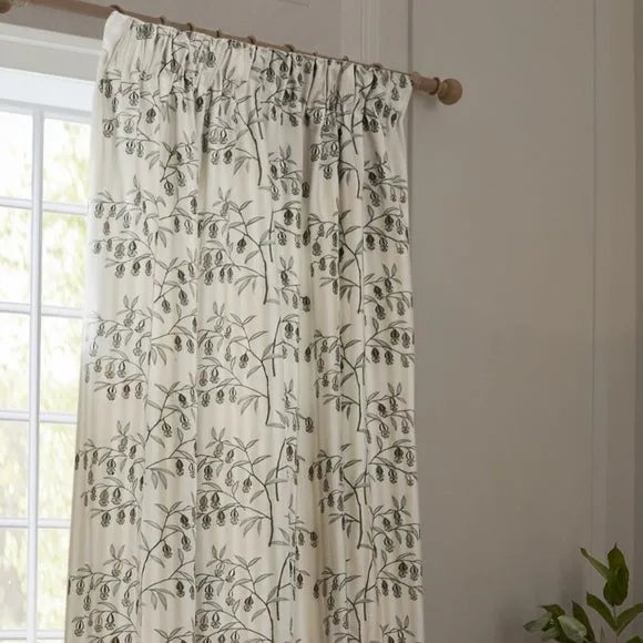 Sanderson Chinese Lantern Pencil Pleat Curtains 1