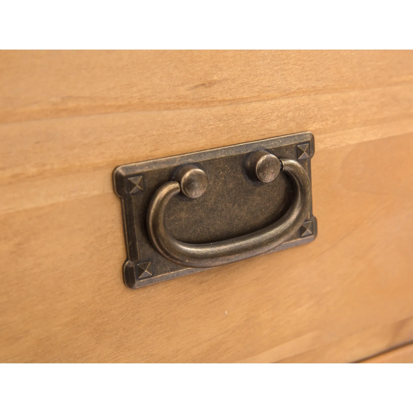 Cabinet Bits Lucca 5 Drawer Chest of Drawers Bras Drop Handle in Light Brown 2