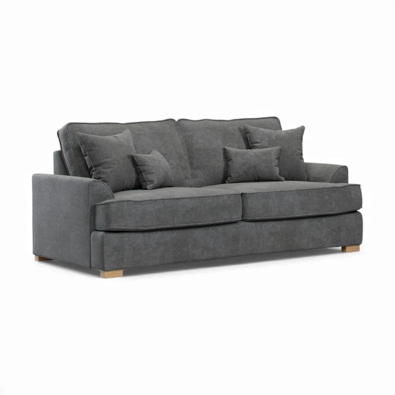 The Great Sofa Company Ophelia 3 Seater Chenille Sofa in Dark Grey 2
