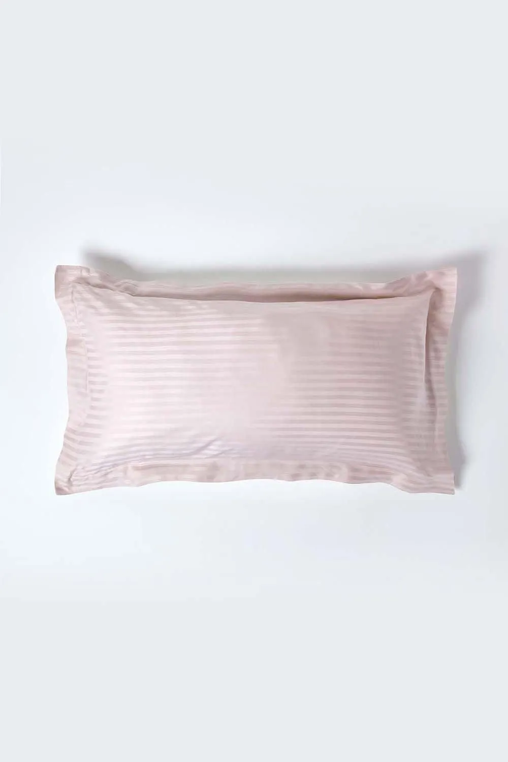 Homescapes Egyptian Cotton Ultrasoft King Size Oxford Pillowcase 330 TC in Dusty Pink 1