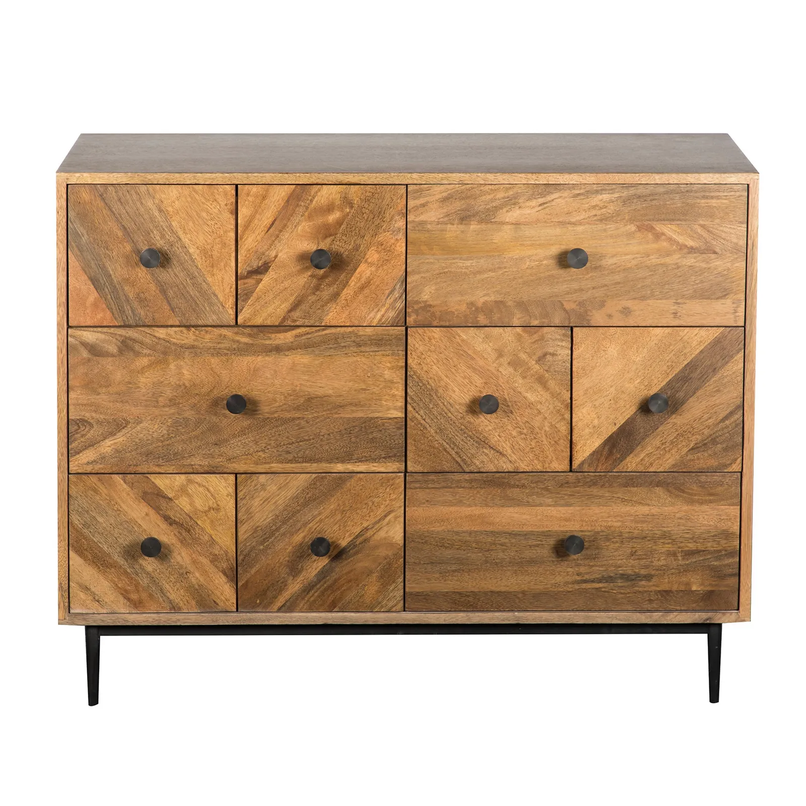 Finchley Multi Drawer Chest Wood (Brown)
