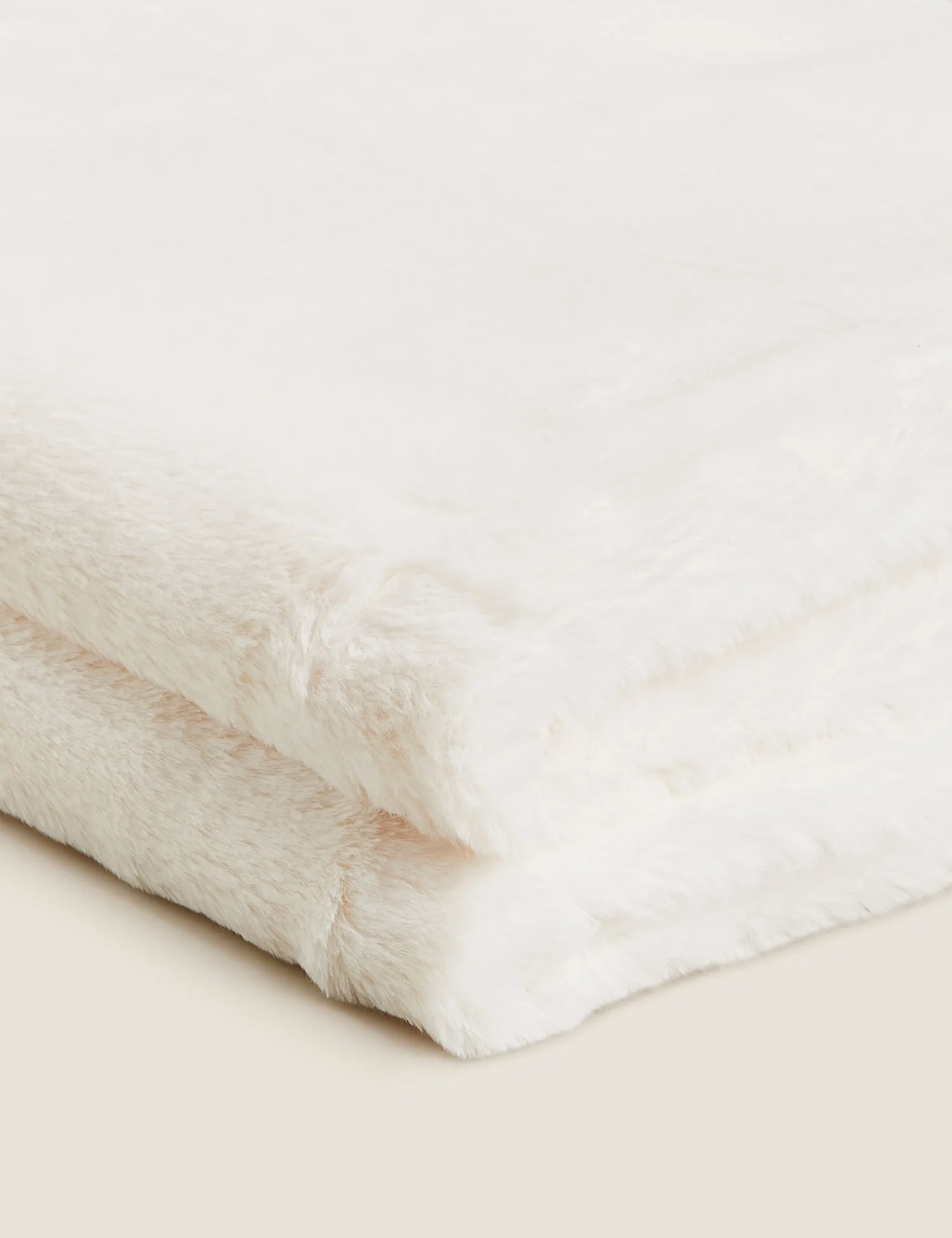 M&S Supersoft Faux Fur Throw