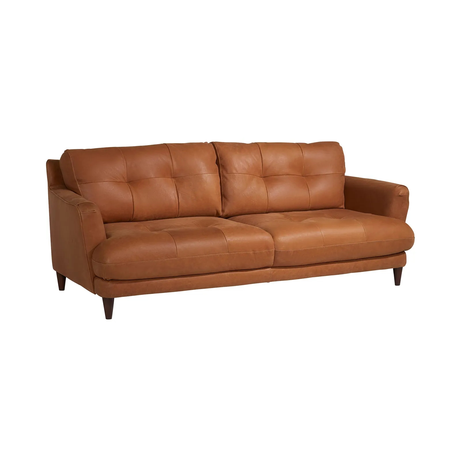 Aldo 3 Seater Sofa, Brown Leather | Barker & Stonehouse 4