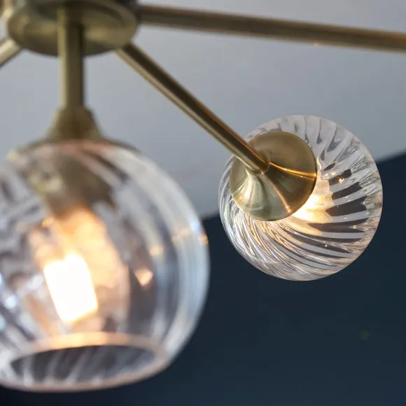 Vogue Asher 8 Light Semi Flush Ceiling Light 2