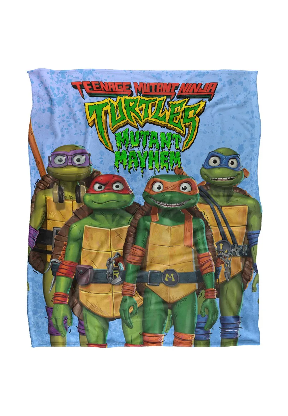 Teenage Mutant Ninja Turtles : Mutant Mayhem Turtle Teens Silky Touch Super Soft Throw Blanket 152 X 127 cm in White