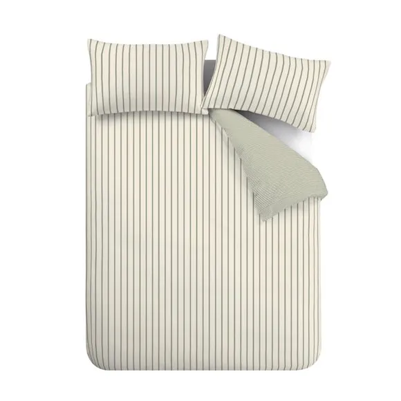 Bianca Hampton Stripe 200 Thread Count 100% Cotton Duvet Cover & Pillowcase Set 6