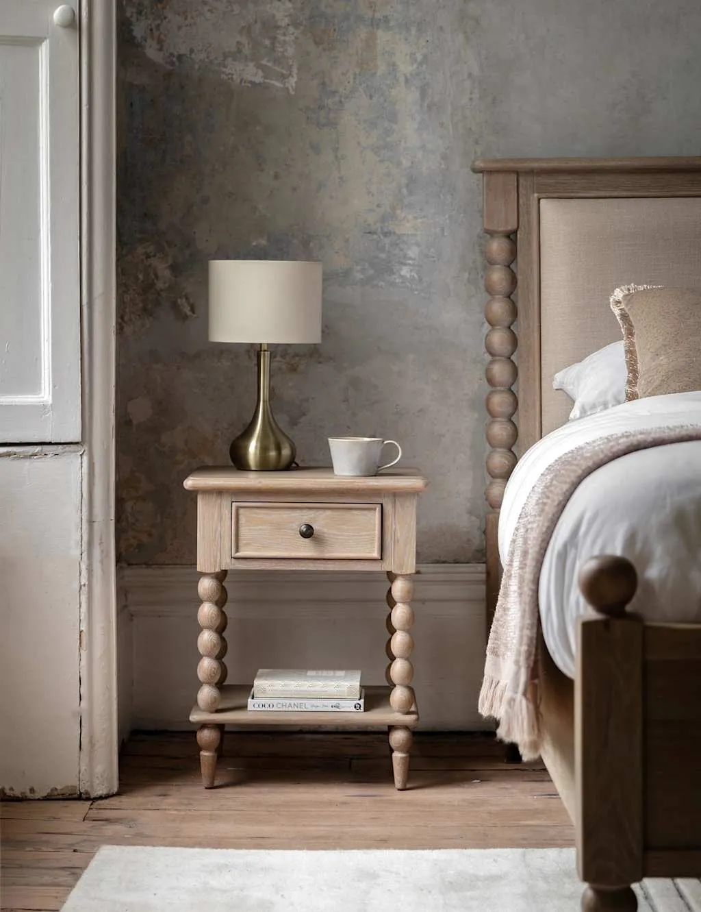 Gallery Direct Artisan 1 Drawer Bedside Table Natural