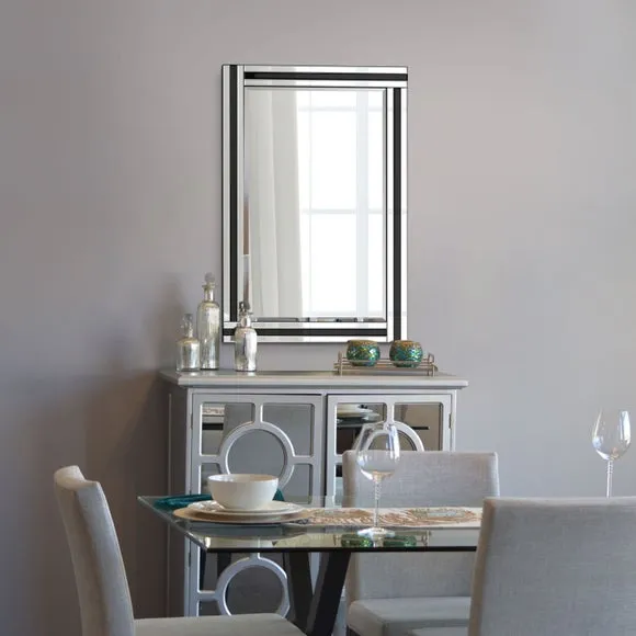 Westbury Abstract Rectangle Full Length Wall Mirror 1