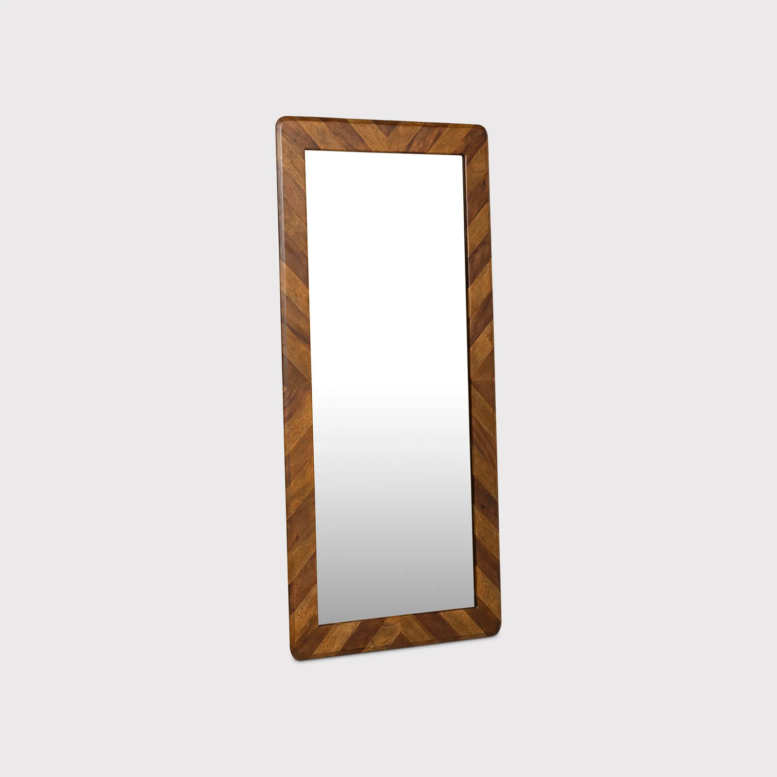 Lockley Standing Mirror, Square, Saman Wood | Barker & Stonehouse