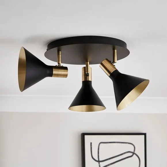 Morgan Industrial 3 Light Adjustable Spotlight 3