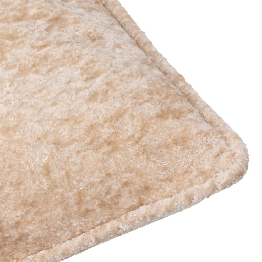 Paoletti Lustre Crushed Velvet Cushion in Nude 4
