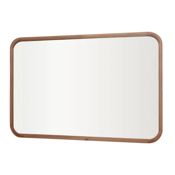 Yearn Solid Oak Curved Wall Mirror 3