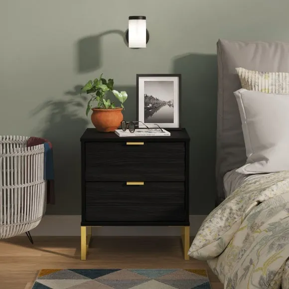 Tuxford 2 Drawer Bedside Table