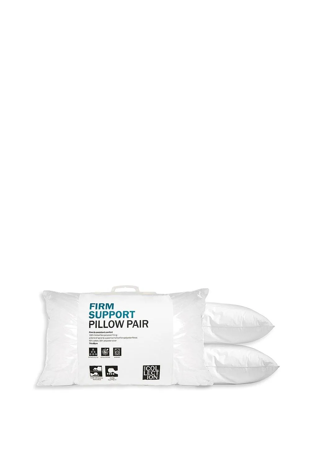 Firm Support Polyester Pillow Pair