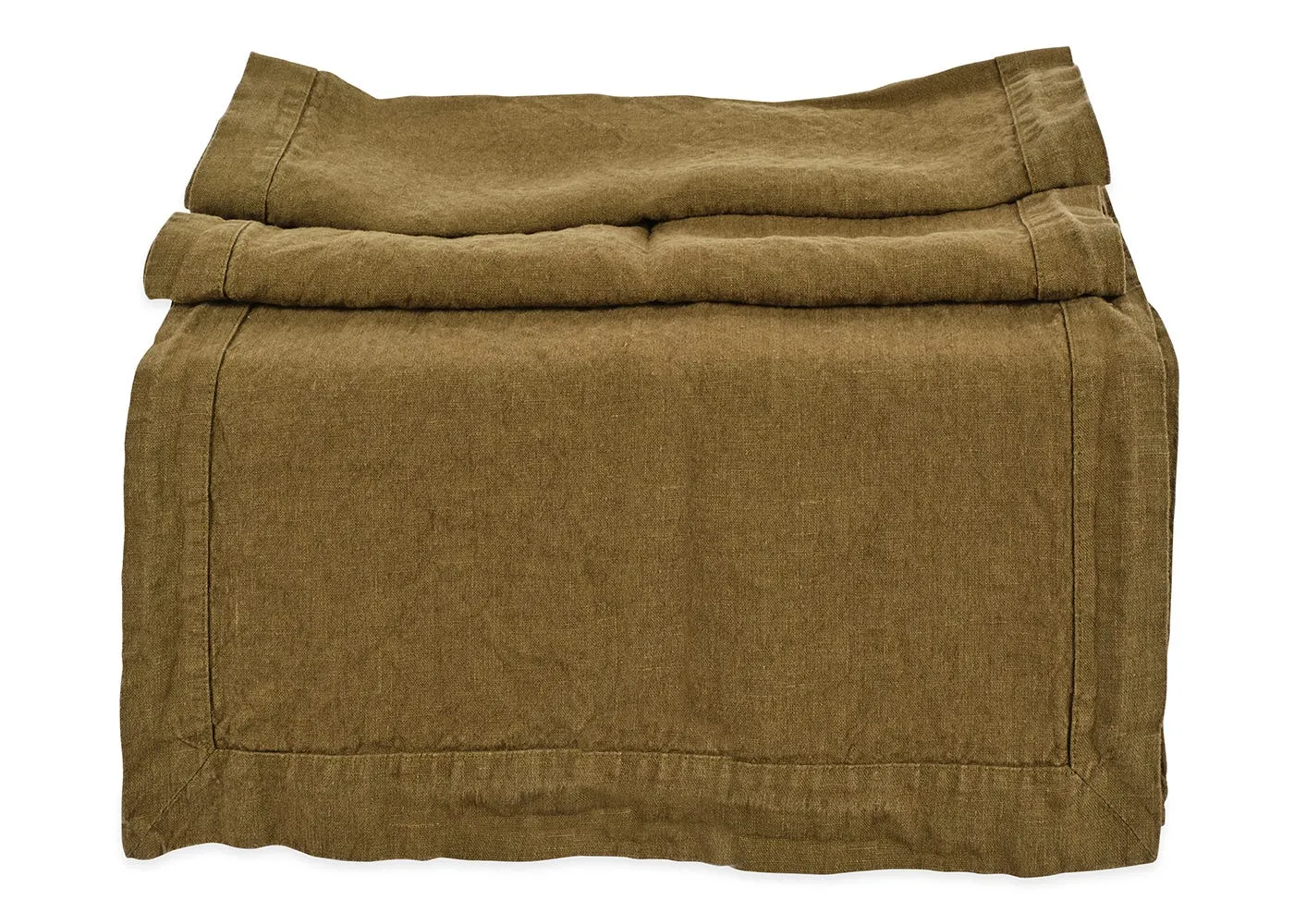 Heal's Linen Runner Green