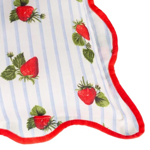 Fruits Strawberries Outdoor Square Cushion 2