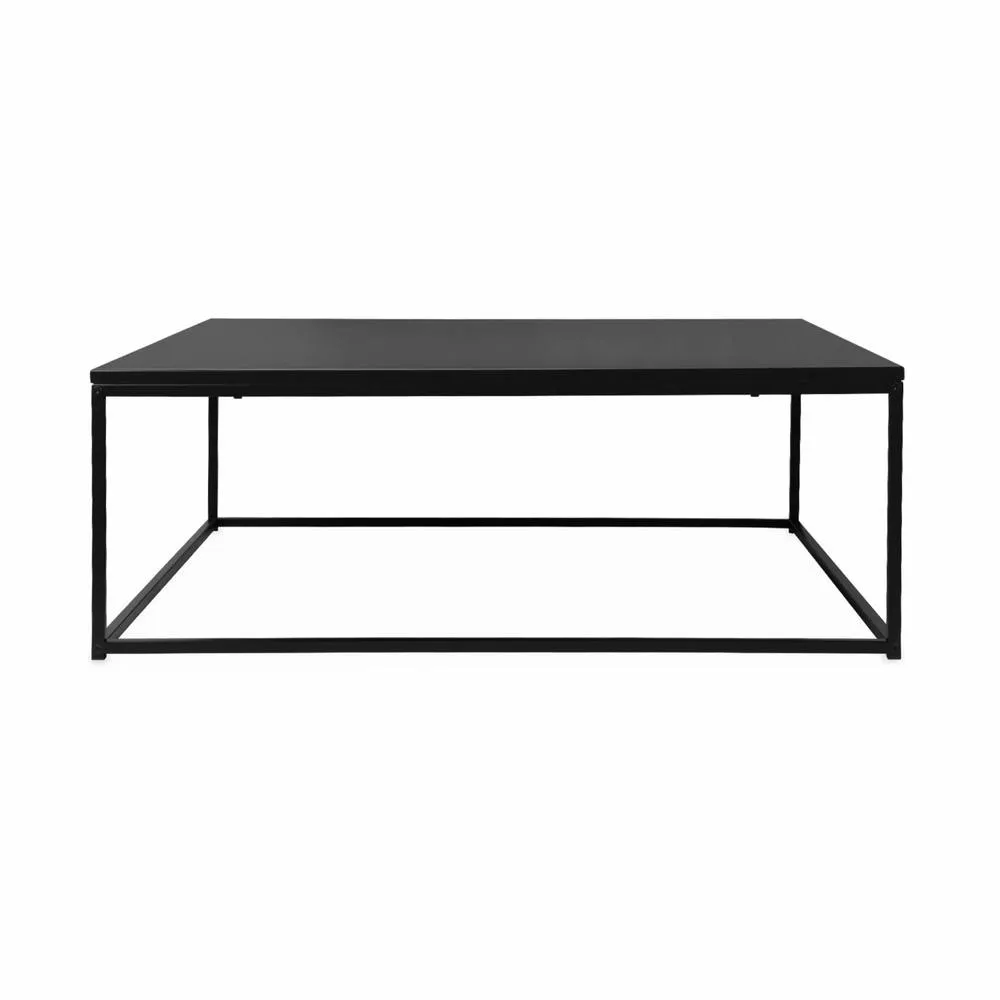sweeek Industrielle square metal coffee table in Black 4