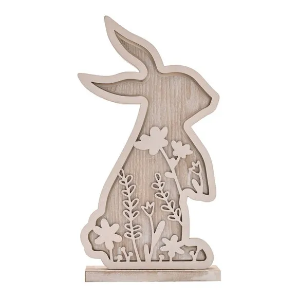 Eggs-traordinary Wooden Bunny LED Light 2
