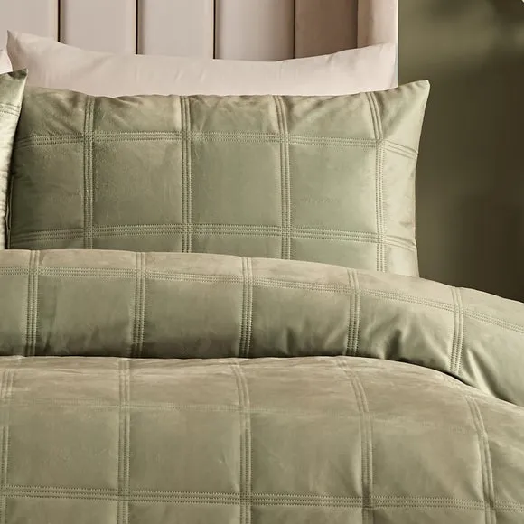 Soiree Brighton Square Duvet Cover & Pillowcase Set 2
