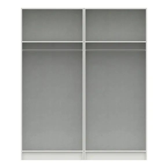 Parker 4 Door Wardrobe, Mirrored 4