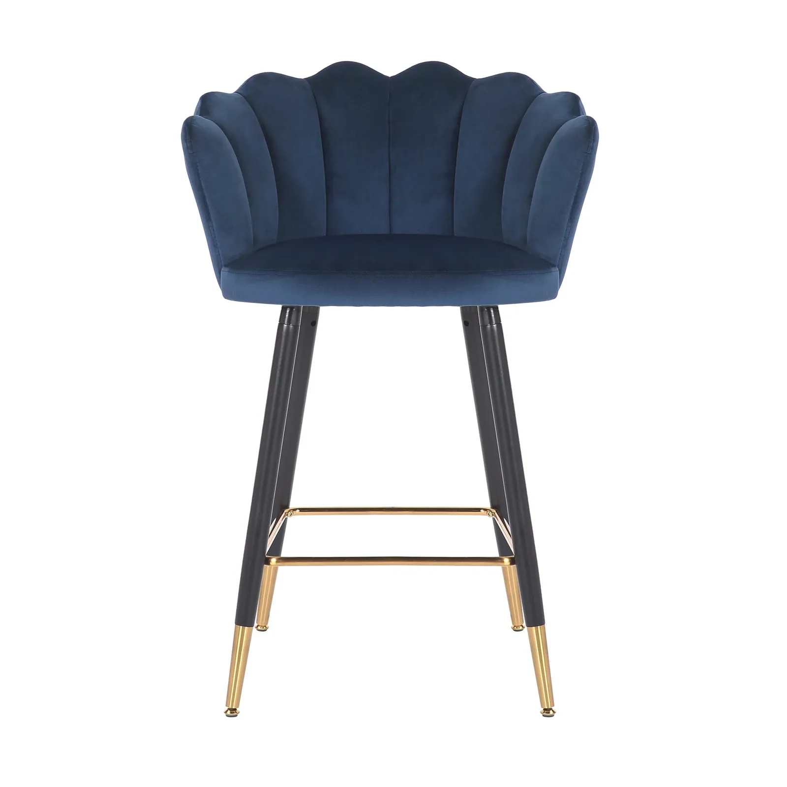 Vivian Velvet Bar Stool Peacock