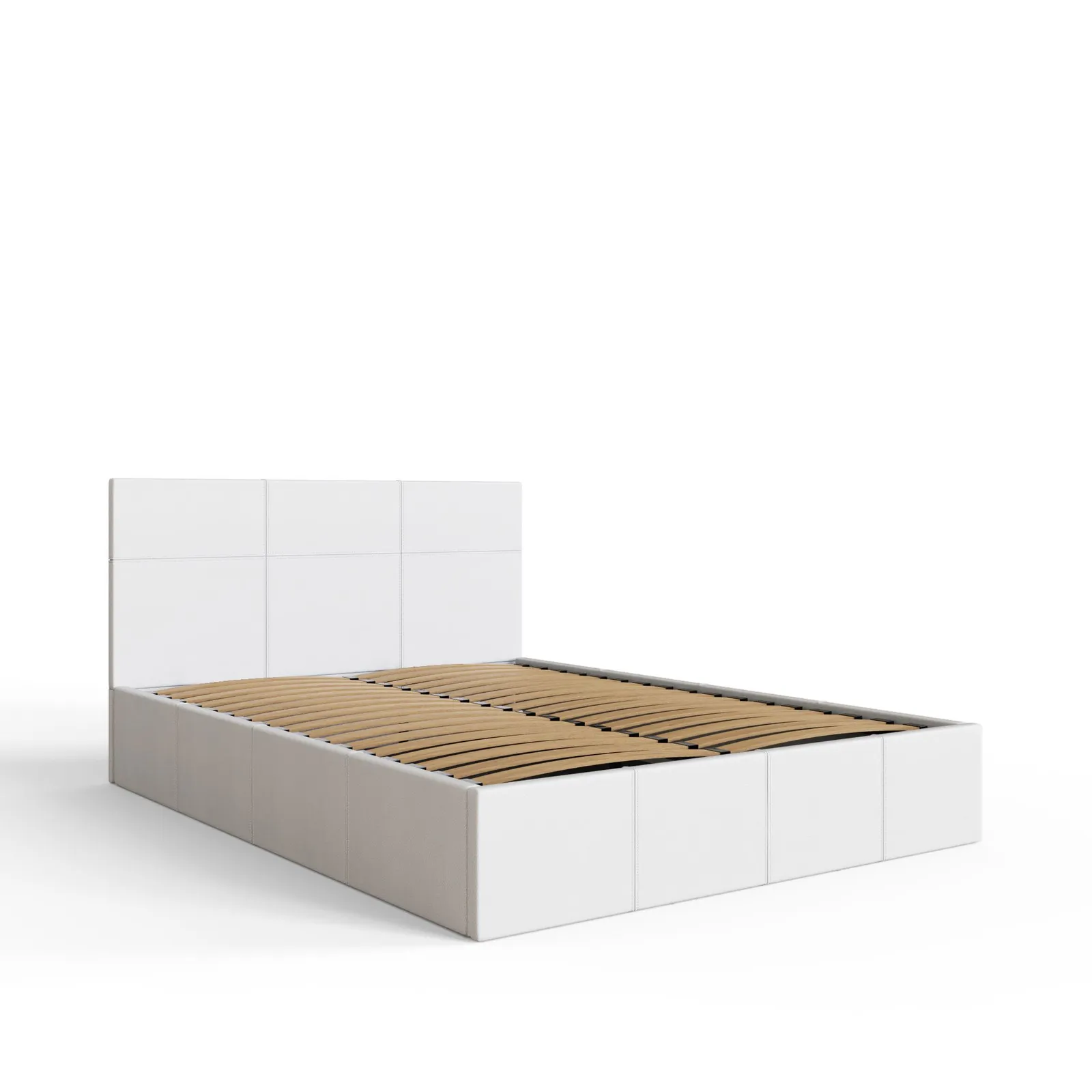 GFW Side Lift Ottoman Storage Bed in White 4
