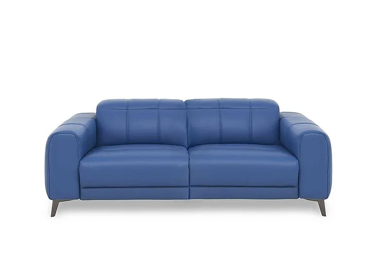 Ezra 3 Seater Leather Sofa - Aegean