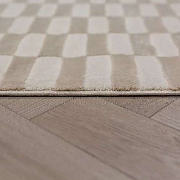 Mira Checkerboard Washable Rug 4