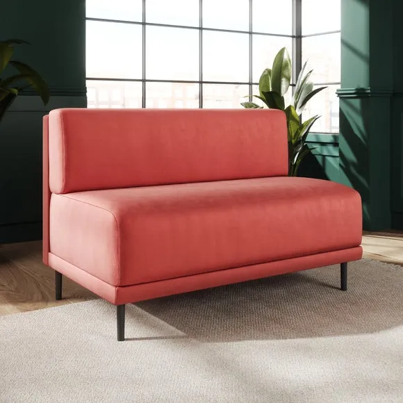 Mae Long Dining Bench, Matte Plush Velvet 2