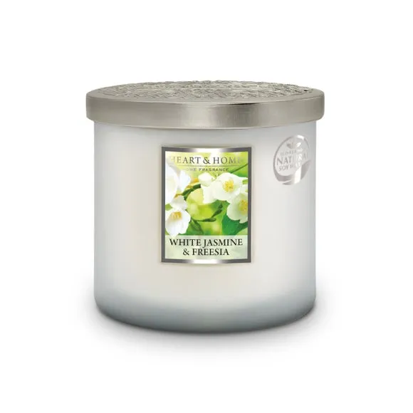 Heart and Home Ellipse White Jasmine & Freesia Multi Wick Candle 2
