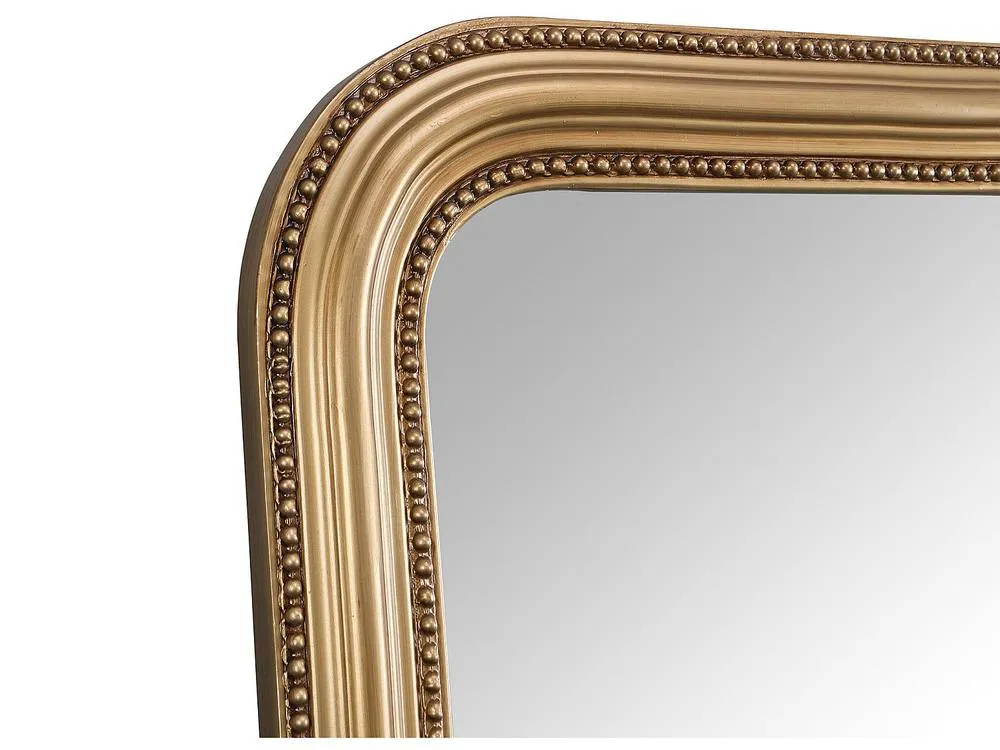 Vente-unique Large Paulownia Wood Mirror With Mouldings - L80 X H180 Cm - Gold 5