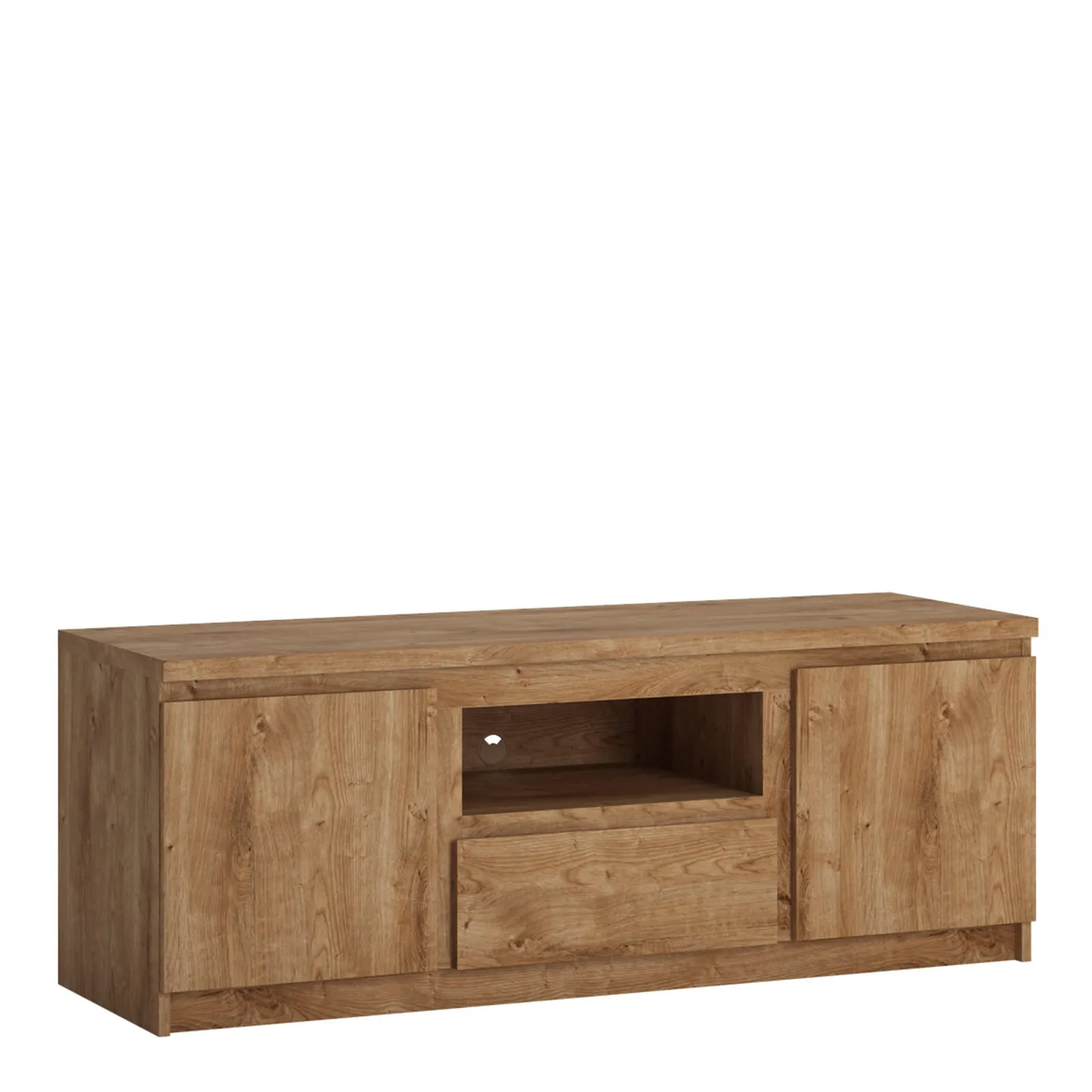 Furniture To Go Fribo 2 Door 1 Drawer 136cm wide TV Cabinet in Brown