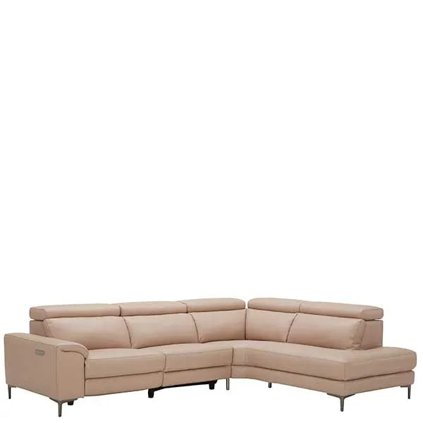 Cavalli Right Hand Facing Corner Sofa Oslo Pink O7035 - Barker & Stonehouse