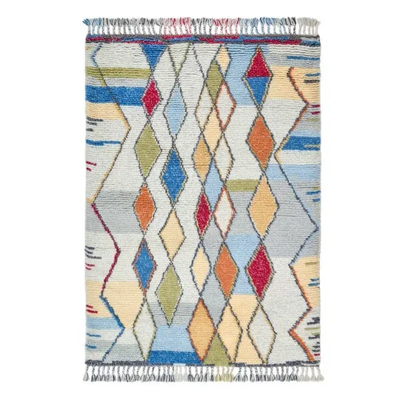 Navi Premium Hand-Knotted Shaggy Wool Rug 4