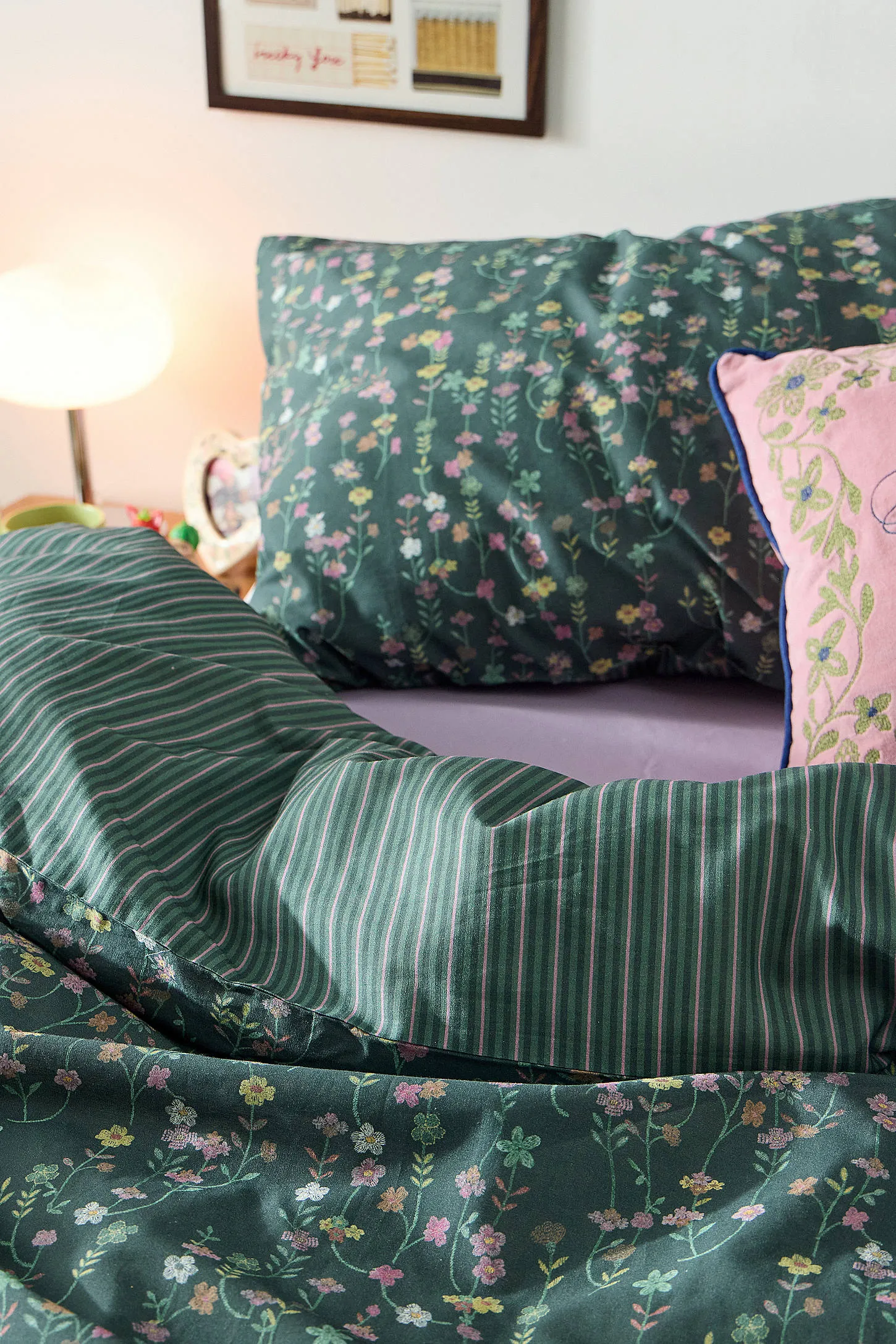 Green Dollymix Duvet Set - Dark Green Single 4