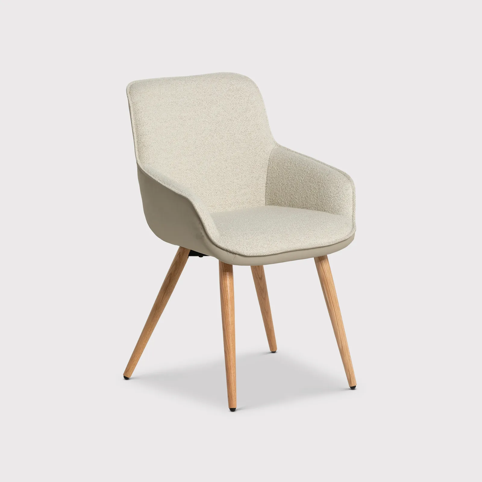 Fenris Dining Chair With Arms Beige, Neutral Fabric | Barker & Stonehouse 2