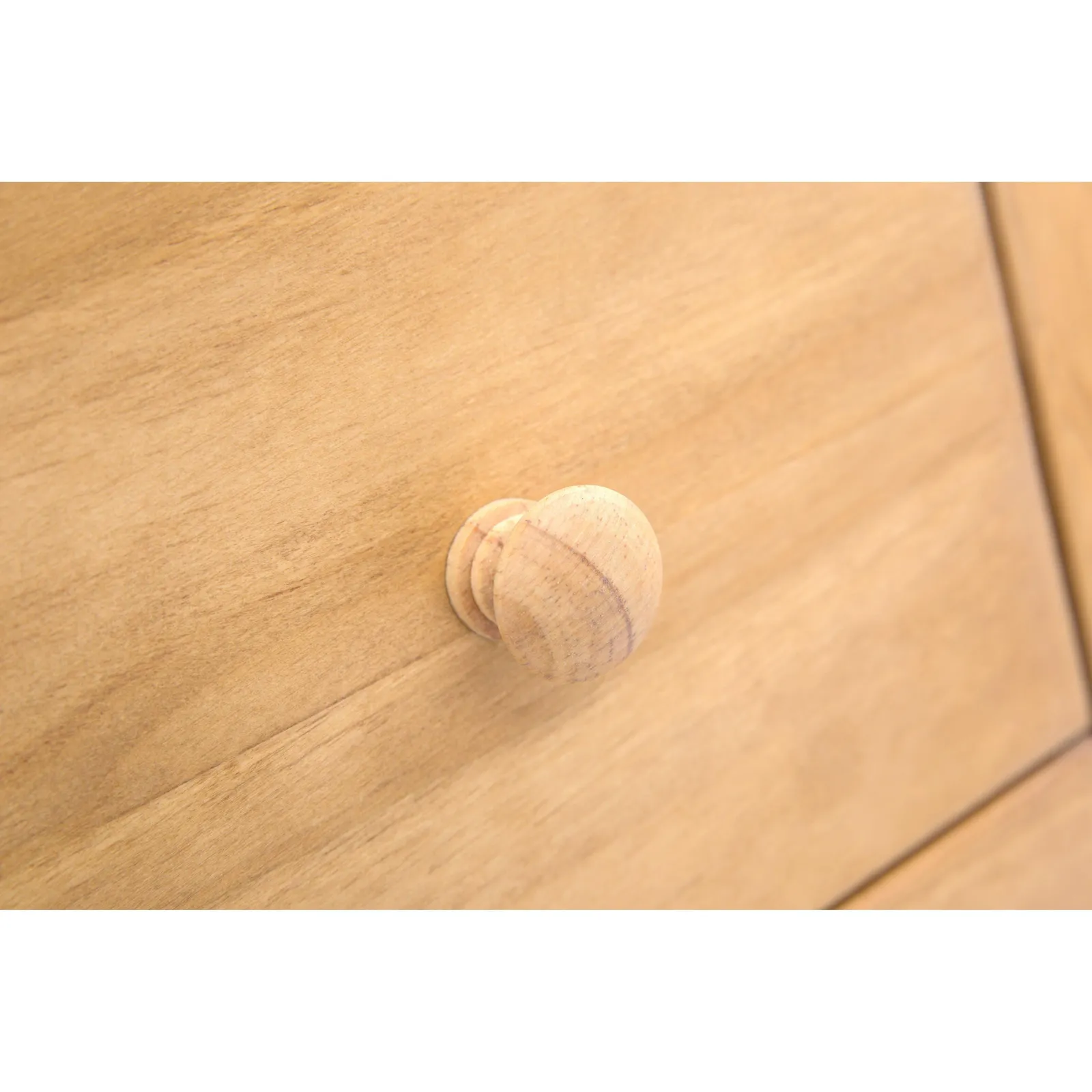 Cabinet Bits Lucca 6 Drawer Chest of Drawers Wood Knob in Light Brown 6