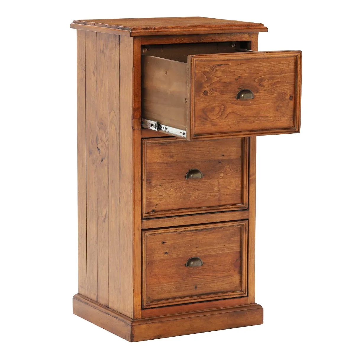 Villiers 3 Drawer Filing Cabinet, Pine Wood | Barker & Stonehouse 3