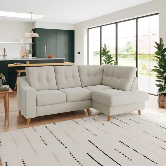 Baxter II Chenille Soft Texture Corner Chaise Sofa