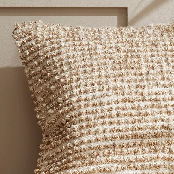 Jute Bobble Square Cushion Cover 2