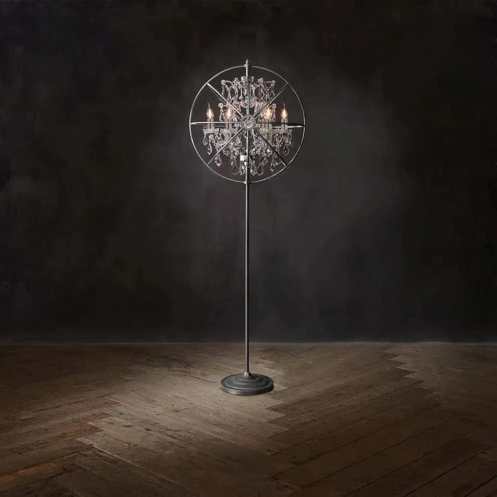 Timothy Oulton Gyro Crystal Floor Lamp Metal | Barker & Stonehouse 2