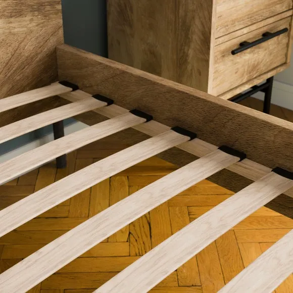 Bryant Bed Frame, Mango Wood Effect 4