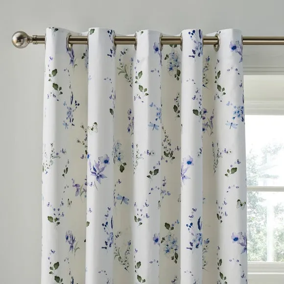 Nola Floral Eyelet Curtains 1